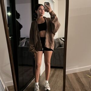 Brandy Melville Zip Up Christy Hoodie